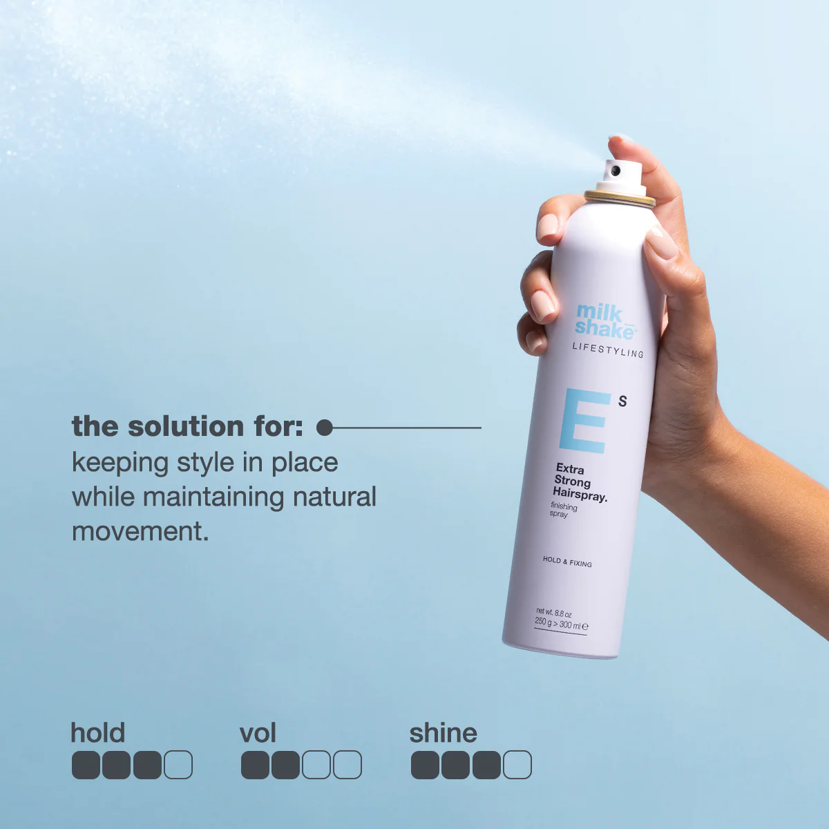 milk_shake lifestyling extra strong hold hairspray - Image 3