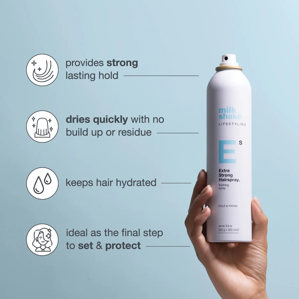 milk_shake lifestyling extra strong hold hairspray - Image 4