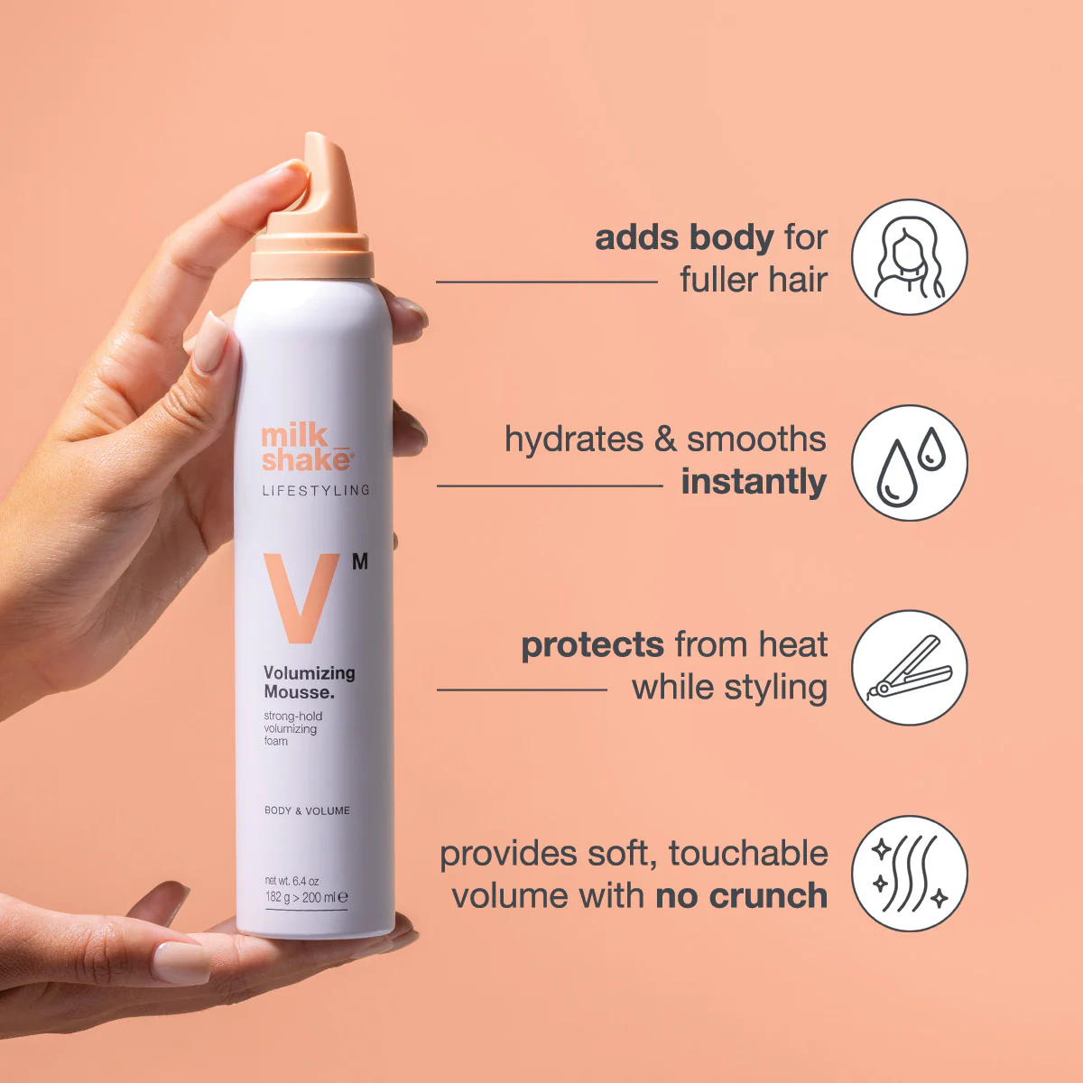 milk_shake lifestyling volumizing mousse - Image 4