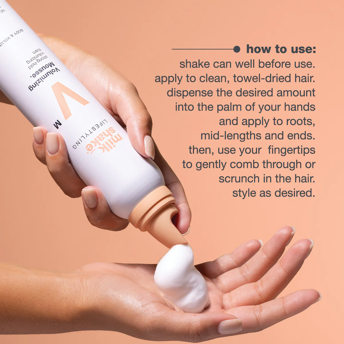 milk_shake lifestyling volumizing mousse - Image 7